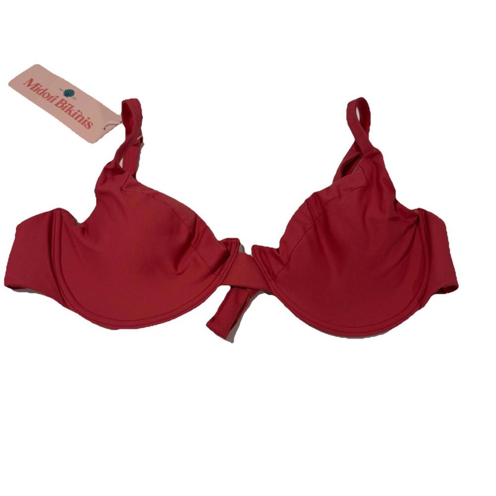 Women’s Midori Swimsuit Bikini Top Red Size XXL 2XL SWIM TROPICAL VACATION‎